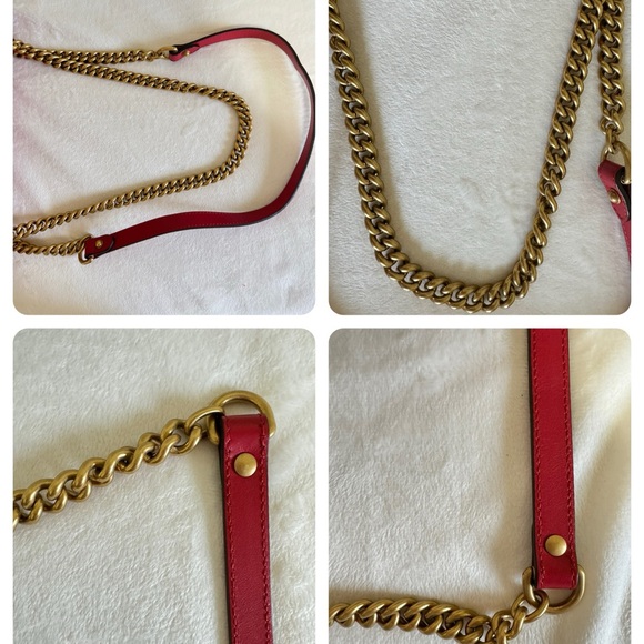 🩷SOLD🩷 GUCCI MARMONT FLAP SMALL (red) - Picture 11 of 16